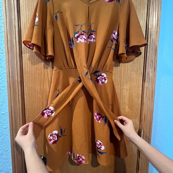 Inspired hearts Brown Floral Dress - Picture 4 of 8